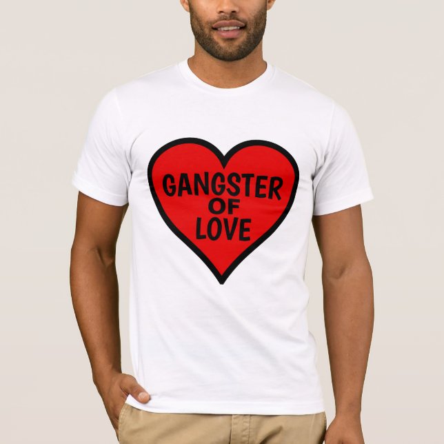 Funny Valentine's Day Shirts for Men, Gangster (Front)