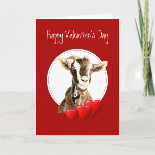 Funny Valentine's Day to the Old Goat, humor Holiday Card
