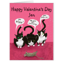 Funny Valentine's Gift From the Cats Custom