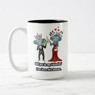 Funny valentine's present Two-Tone coffee mug