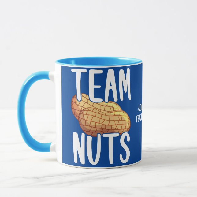 Funny Valentines Team Nuts Gift For Him Mug (Left)