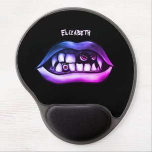 Funny Vampire Fangs Halloween Gel Mouse Pad