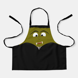 Funny Vampire Halloween Apron