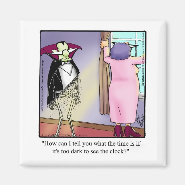 Funny Vampire Halloween  Humor Magnet (Front)