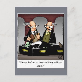 Funny Vampire Politics Humor Postcard Spectickles by Spectickles at Zazzle