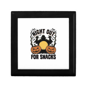 Funny Vampire Shirt with Spooky Pumpkin Night Art_ Gift Box