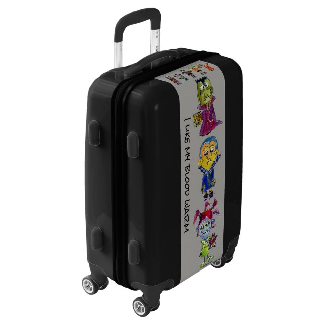 Funny Vampires Travel Luggage (Rotated Left)