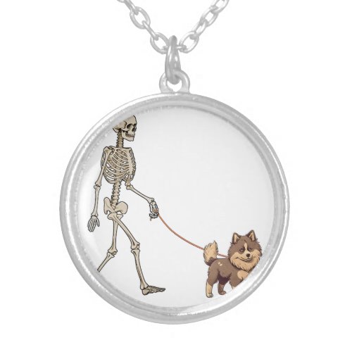 Funny Vampurr Cat Vampire Halloween Spooky Kitty T Silver Plated Necklace