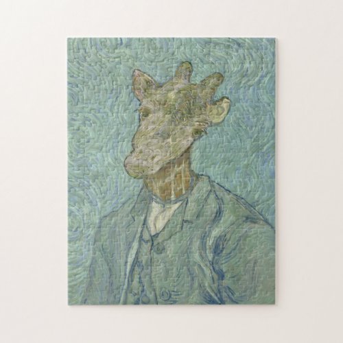 Funny Van Gogh Giraffe Jigsaw Puzzle