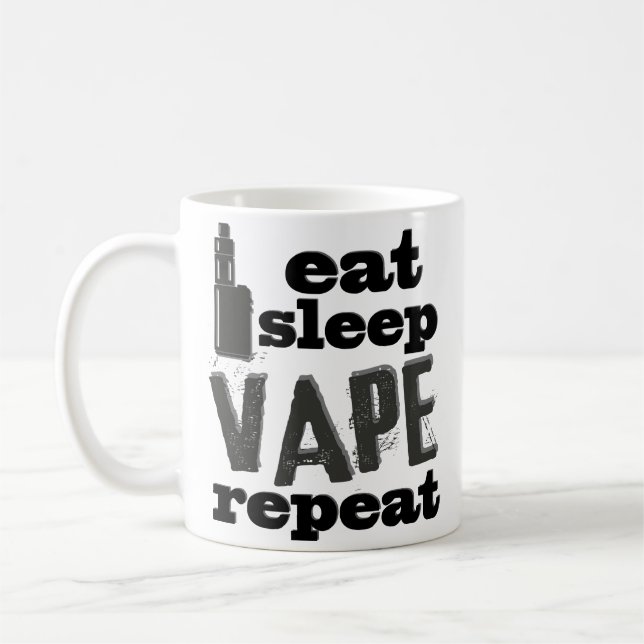 Funny Vaper Vaping Coffee Mug Vapist Vape Gift (Left)