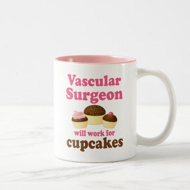 Funny Vascular Surgeon Two-Tone Coffee Mug (Right)