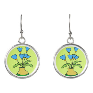 Funny vase. earrings