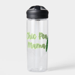 Funny Vegan Chic Pea Mama Women’s Water Bottle