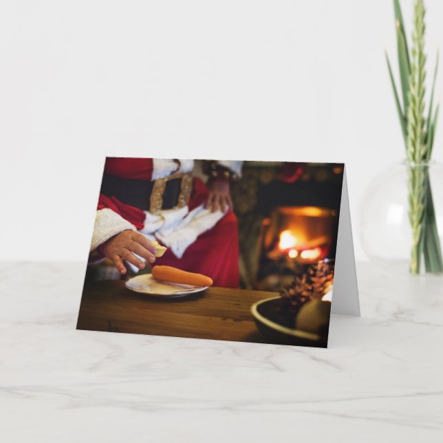 Funny Vegan Christmas Greeting Card (Front)