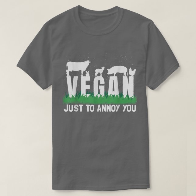 Funny Vegan Plant Based Veganism Organic Food  T-Shirt (Design Front)