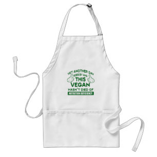 Funny Vegan T-shirt Adult Apron