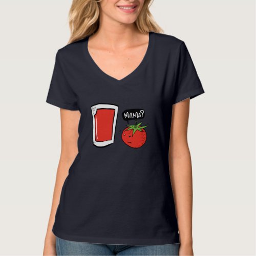 Funny Vegan Tomato Juice And Salad T_Shirt