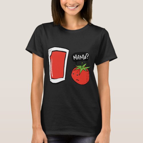 Funny Vegan Tomato Juice And Salad T_Shirt