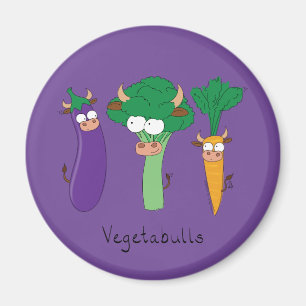 Funny Vegetables Cute Cartoon Kids Magnet