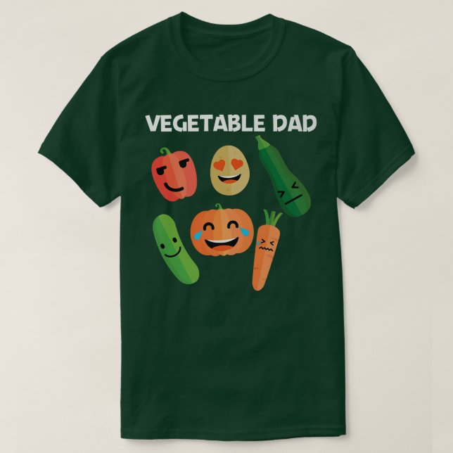 Funny Vegetables Design For Dad Men Healthy Lifest T-Shirt (Design Front)