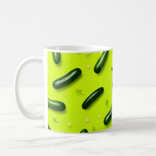 Funny Vegetarian Cool Green Fresh Cucumber Coffee Mug