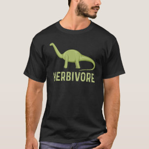 Funny Vegetarian Life Style Herbivore Cute Dinosau T-Shirt