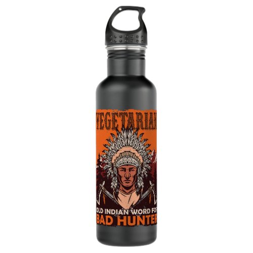 Funny Vegetarian Old Indian Word for Bad Stainless Steel Water Bottle