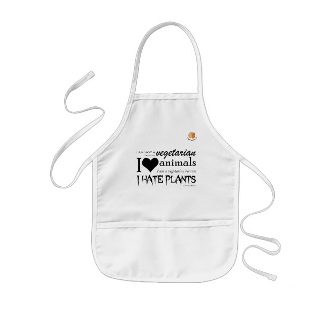 Funny Vegetarian Quote Apron (Front)