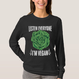 Funny Vegetarian Quotes Sayings Plant Based Diet V T-Shirt