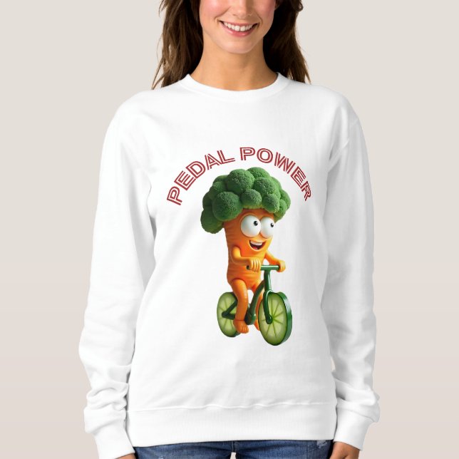 Funny Veggie Rider t-shirt Sweatshirt (Front)
