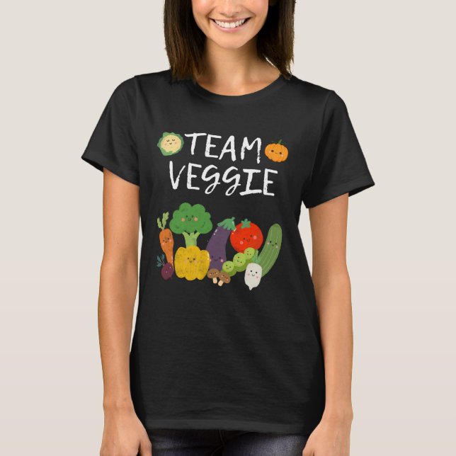 Funny Veggie Vegan Plant Vegetarian  T-Shirt (Front)