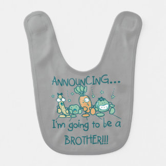 Funny Veggies Future Brother Bib