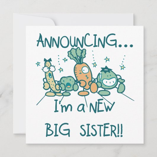 Funny Veggies New Big Sister (Front)