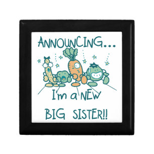 Funny Veggies New Big Sister Gift Box