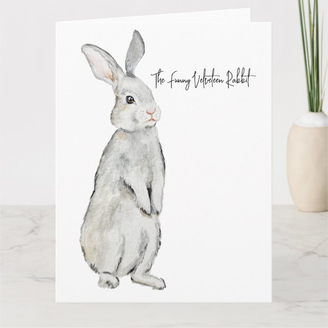Funny velvet rabbit card (Front)