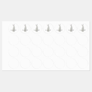Funny velvet rabbit kids' labels