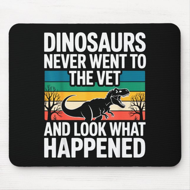 Funny Veterinarian Design For Men Women Vet Tech V Mouse Pad (Front)