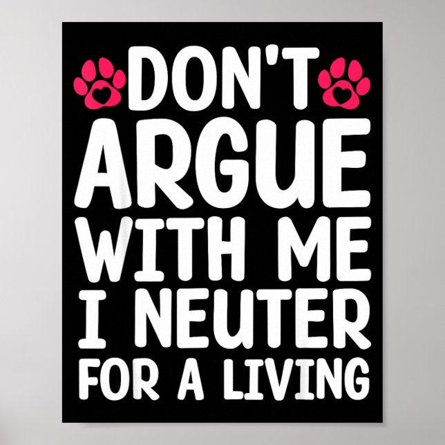 Funny Veterinarian Design For Men Women Vet Tech V Poster (Front)