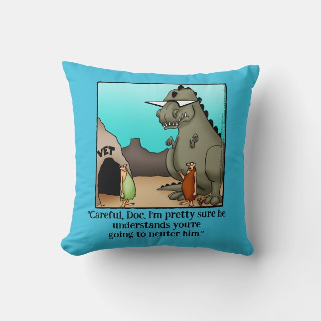 Funny Veterinarian Humor Pillow (Front)