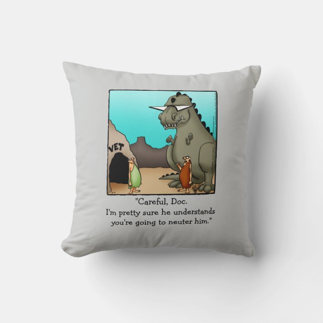 Funny Veterinarian Humor Pillow (Front)