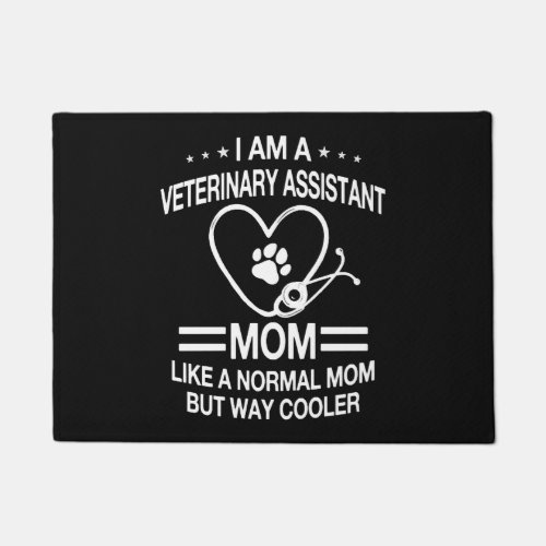Funny Veterinary Assistant Mom Outfit For Women Doormat