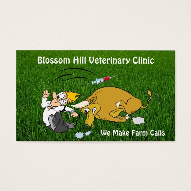 Funny Veterinary Business Card