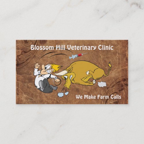 Funny Veterinary Business Card