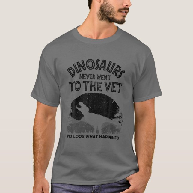 Funny Veterinary For Men Women Zoo Technician Vet T-Shirt (Front)
