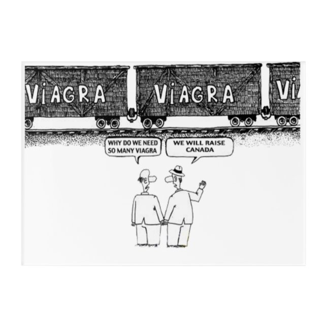Funny "VIAGRA" Acrylic Wall Art (Front)