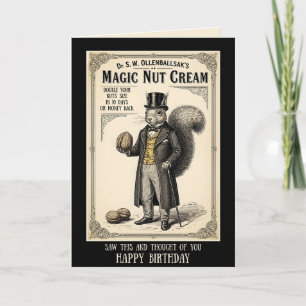 Funny Victorian Advert Birthday Card