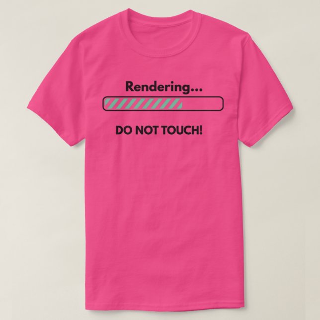 Funny Video Editing Rendering Do Not Touch Video E T-Shirt (Design Front)