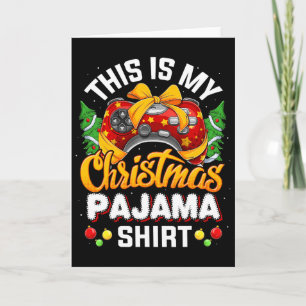 Funny Video Game Controller Christmas Santa Hat Ga Card