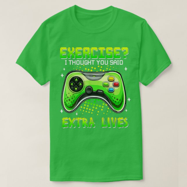Funny Video Game Controller Retro  Boys Extra Live T-Shirt (Design Front)