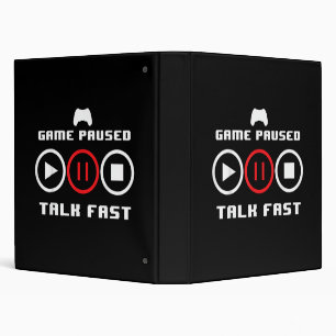 Funny Video Game Design For Men Women Video Gaming 3 Ring Binder